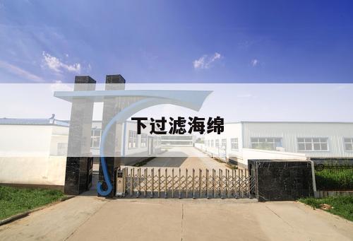 下過(guò)濾海綿